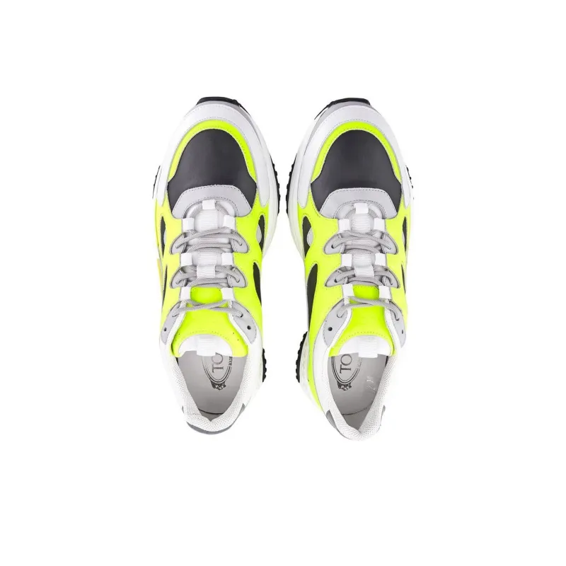 TOD'S Low Top Casual Shoes Men's White Yellow-2