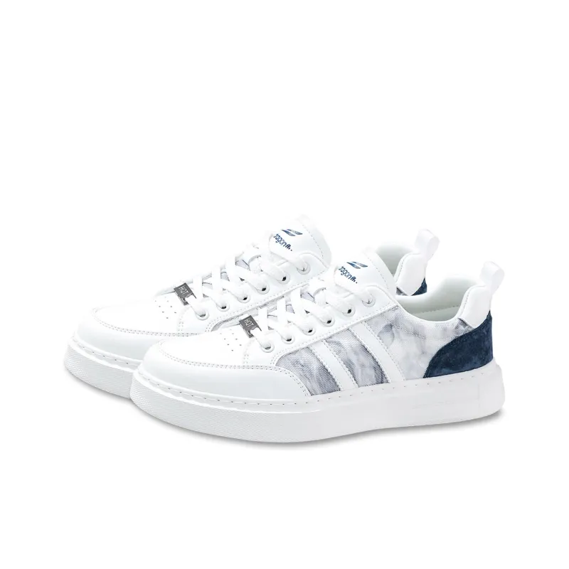 RED DRAGONFLY Skateboard Shoes Lightweight And Breathable Low Top Casual Shoes Men's White Blue Beige Yellow-2