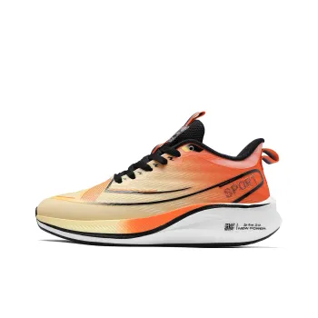 A55 Anti Slip And Wear Resistant Breathable Low Top Casual Running Shoes Men's Yellow Orange