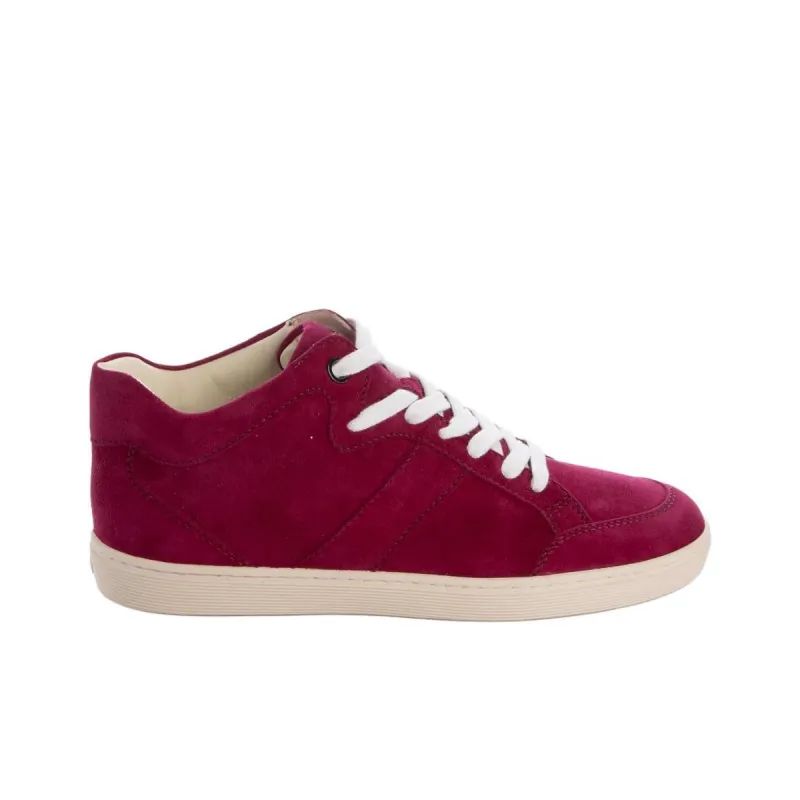 TOD'S Mid Top Skateboard Shoes Women's Red-1