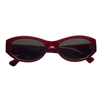 Other Stories Plastic Metal Polymethyl Methacrylate Oval Sunglasses Women's Burgundy