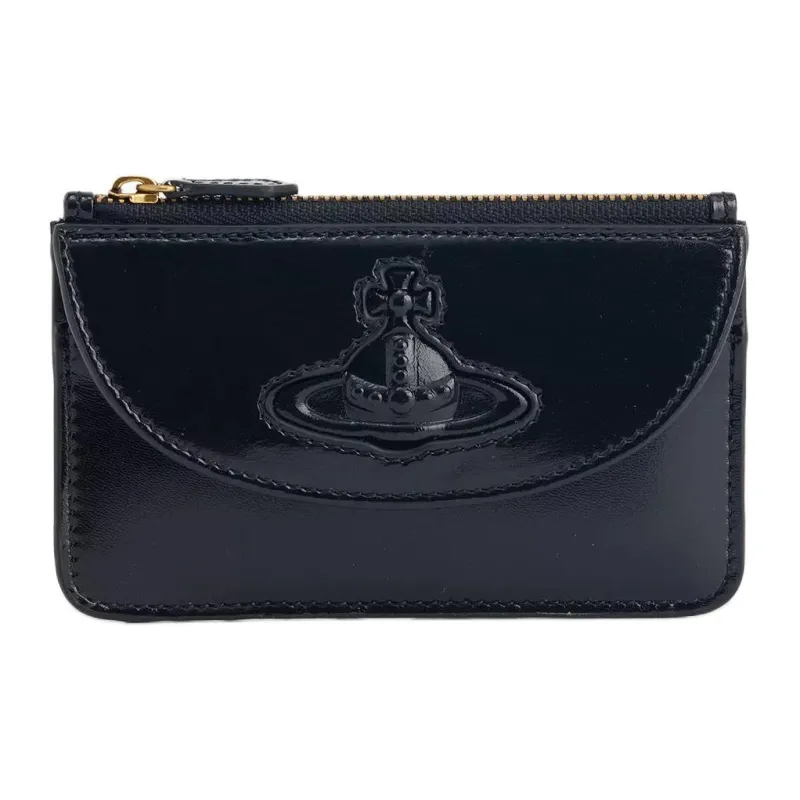 Vivienne Westwood Leather Card Holder Men's Black-0
