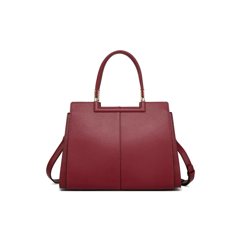 FAIRWHALE Cow Leather Tote One Shoulder Handbag Women's Multicolor-18