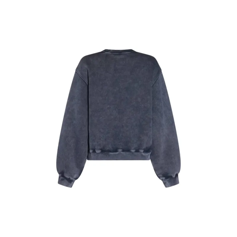 Alexander Wang Logo Embossed Crewneck Sweatshirt-1