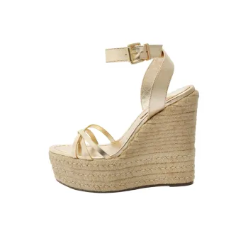 Schutz Alexandra One Strap Sandals 13cm Women's Beige