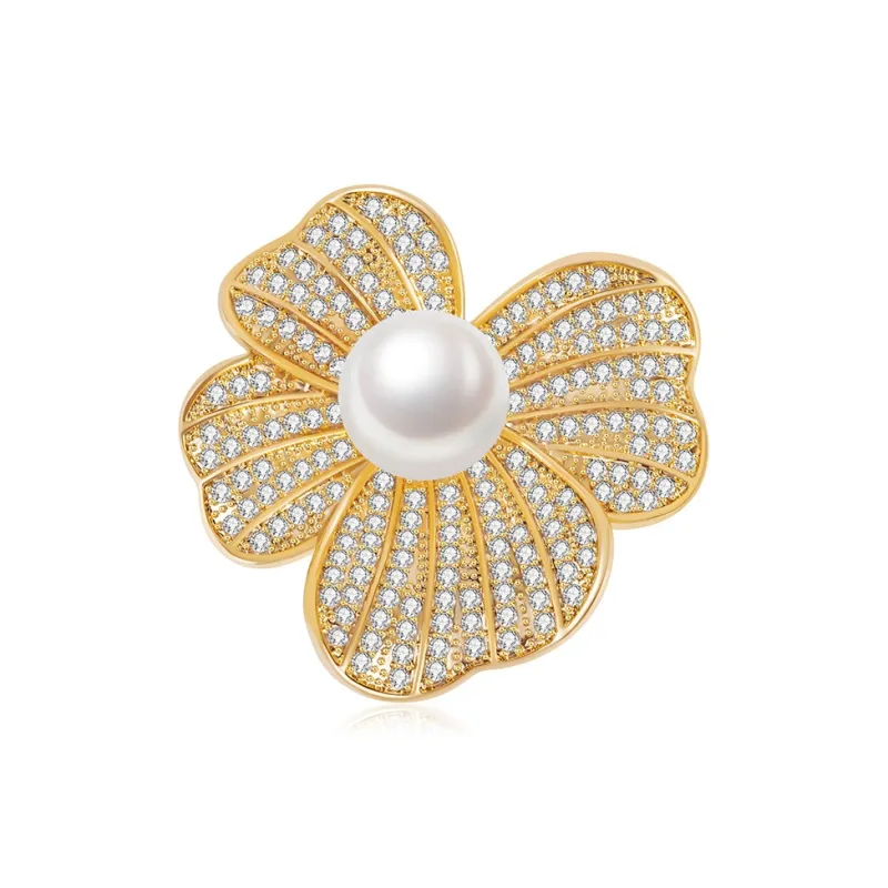 CLORIS YING Freshwater Pearl Brooches Women's-3