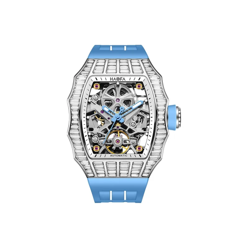 HaofaTourbillon 1983 Automatic Mechanical Movement Watch Men's Watches Cut-Out Dial-4
