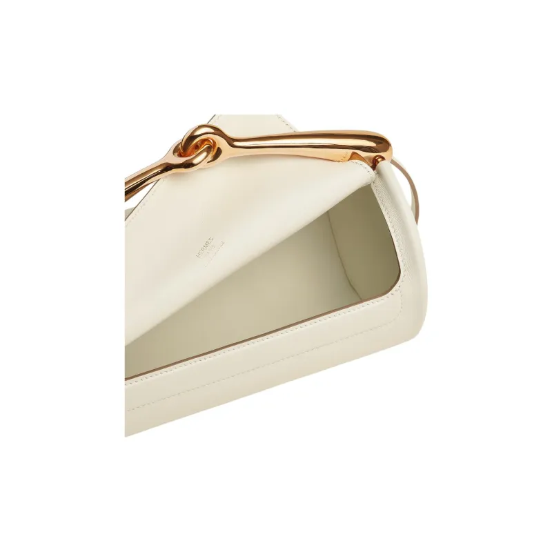 HERMES Maximors Swift Calfskin Portable Crossbody Bag Shoulder Bag Women's I2 Nata Cream White-3
