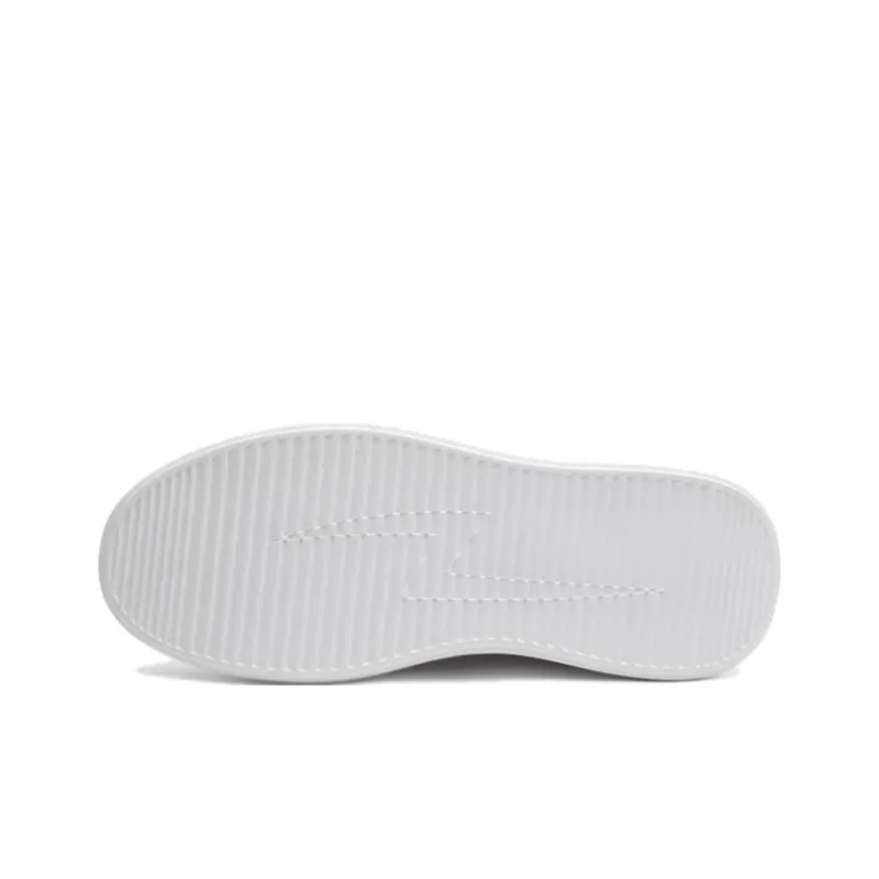 ELLE HOMME Low Top Skateboard Shoes Men's White-4