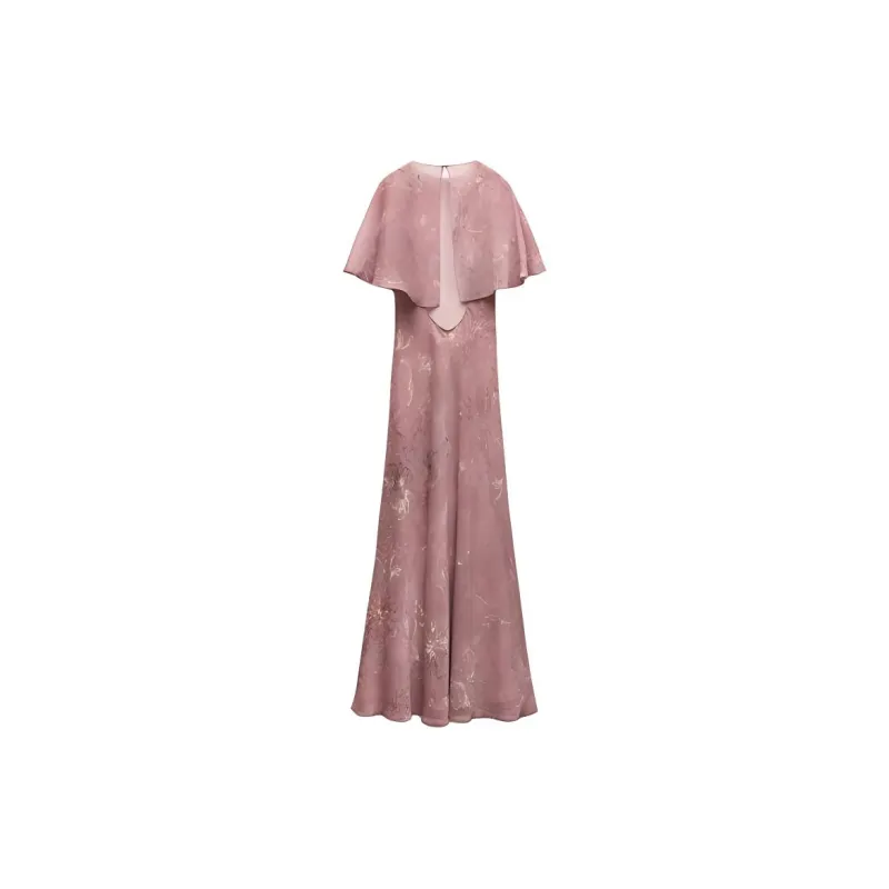 ZARA Sleeveless Dress Women's Pink-1