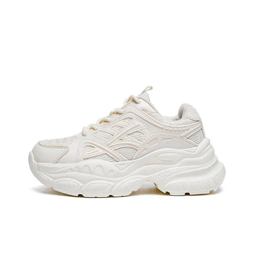 Mulinsen Anti Slip And Wear Resistant Height Increasing Low Top Chunky Sneakers Women's
