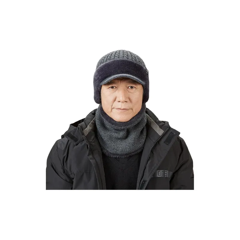 H YXIANG Sheep Wool Beanies Men's-1