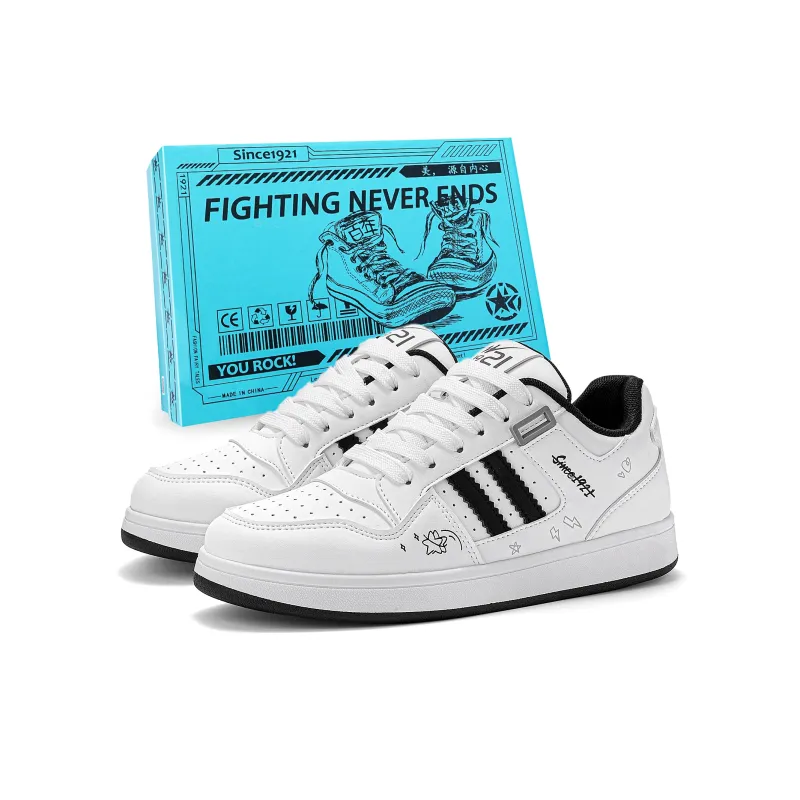 DOUBLE STAR 88 Cushioning Abrasion Resistant Lightweight Low Top Skateboard Shoes Unisex-6