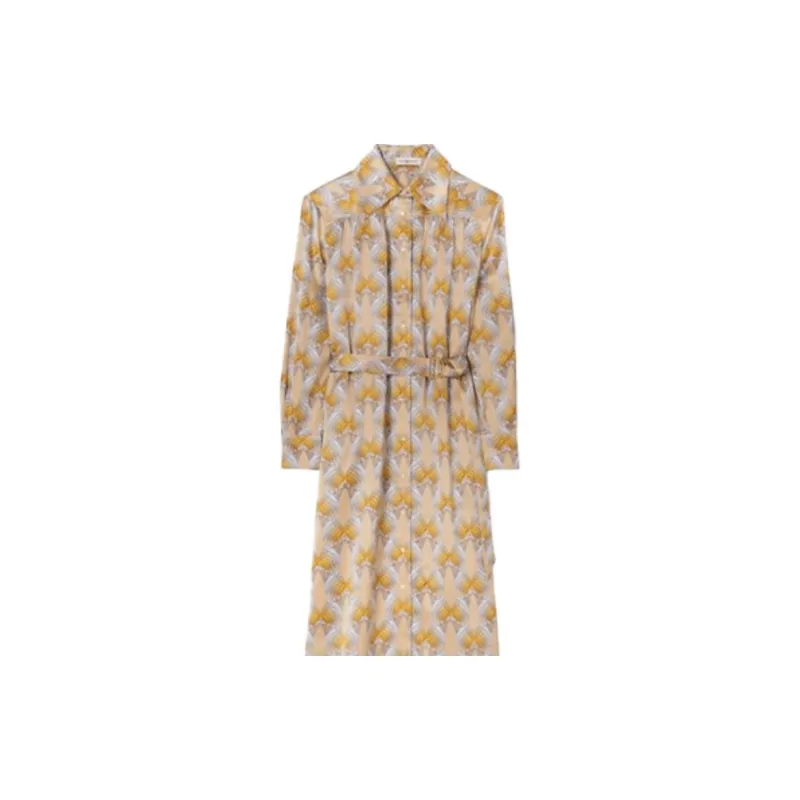 TORY BURCH Allover Graphic Print Belted Dress-1