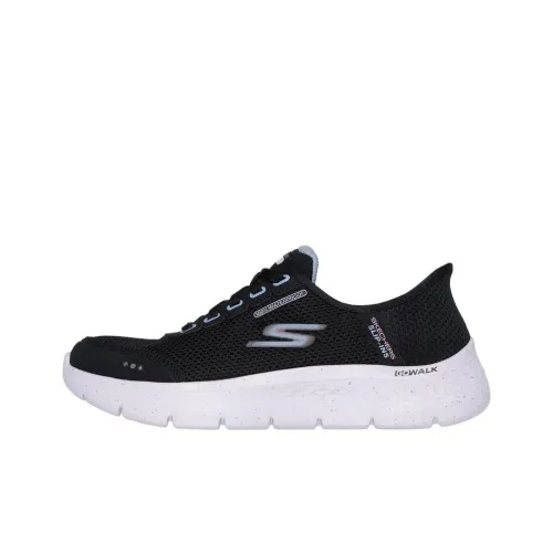 Skechers Go Walk Fle Anti-Slip Wear-Resistant Low-Top Casual Shoes Women's Black