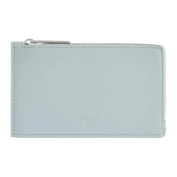Balenciaga Smooth Calf Leather Wallet, Coin Purse, Card Holder Women's Light Blue
