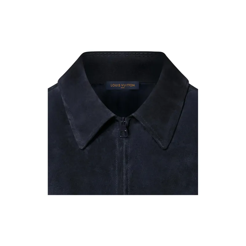 LOUIS VUITTON Leather Zipped Blouson-5