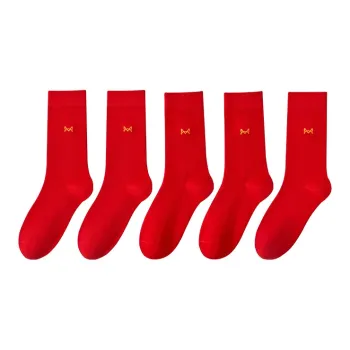 MIIOW Mid-Calf Socks Unisex 5 Pack