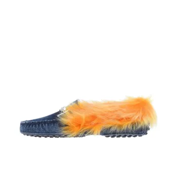 TOD'S Beanie Shoes Women's Blue Yellow