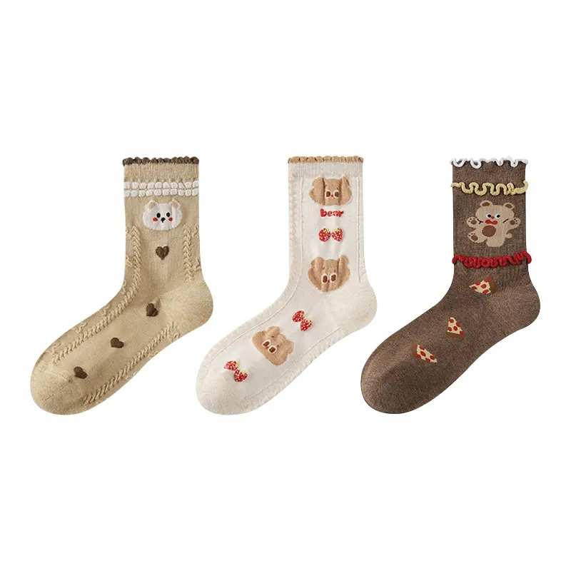 Caramella Mid Calf Socks Women's Combo Set-8