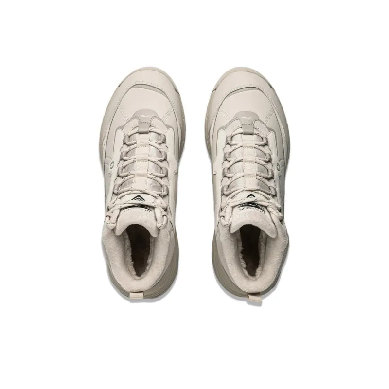 LiNing Star Journey 2 Anti Slip Wear Resistant Mid Top Casual Shoes Unisex Mica Gray-3