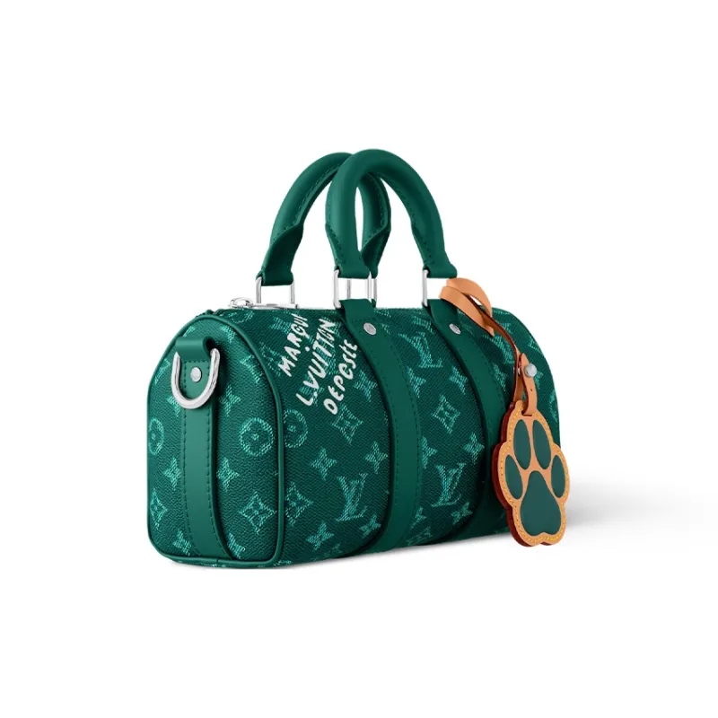 LOUIS VUITTON Keepall Bandouliere 25 Green-1