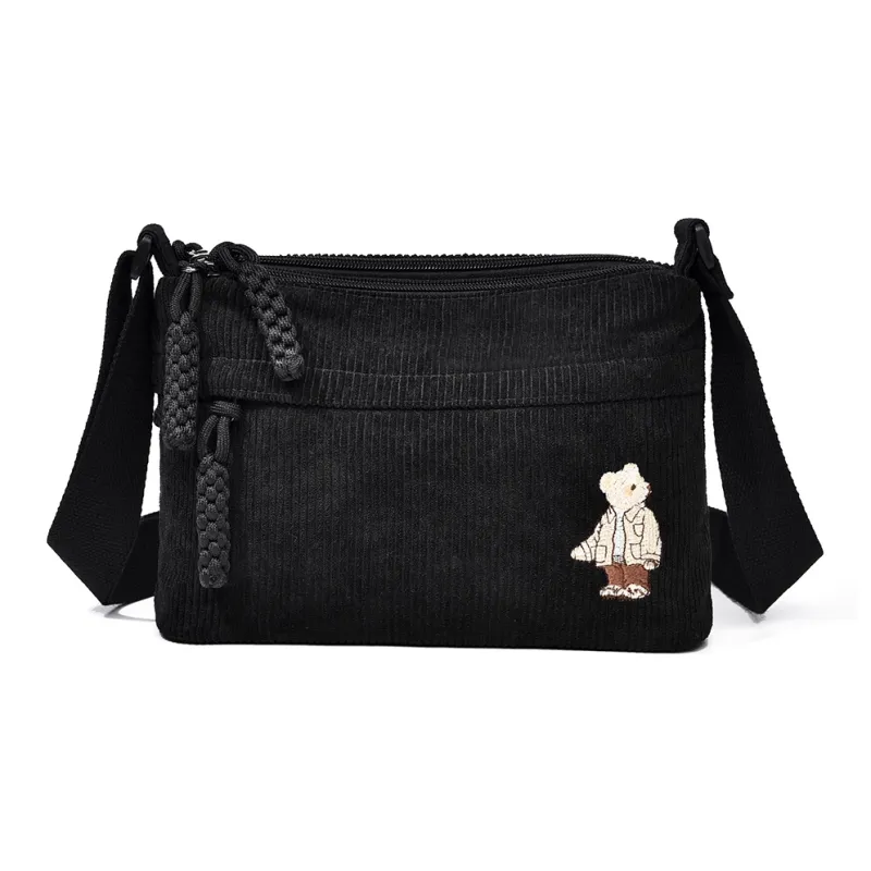 Ceion Keust Corduroy Crossbody Bag Women's Multicolor-9