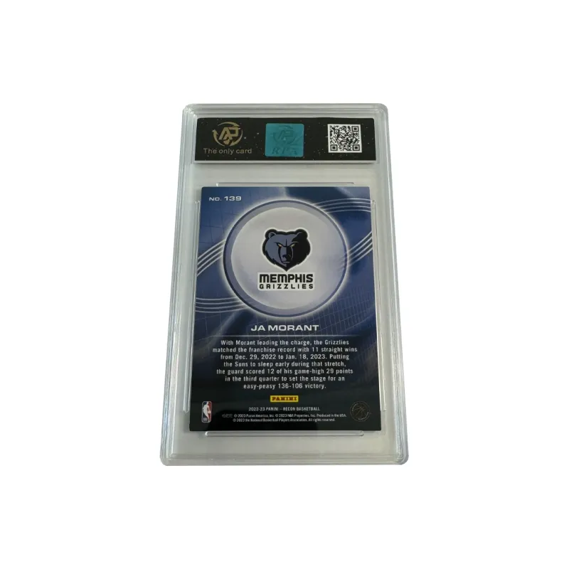 PANINI Morant Grizzlies Recon Collection Thick Card Player Card 8/10 Graded Cards 1 Pc-1