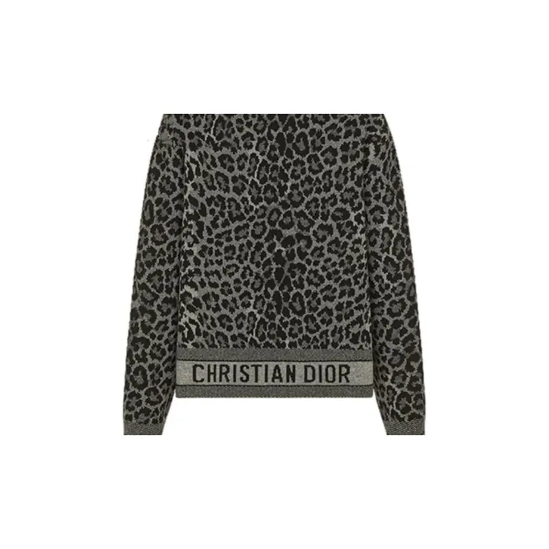DIOR SS21 Sweater Women's Black Gray Color-4