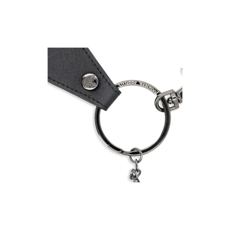 Vivienne Westwood 3D Orb Gunmetal Keyring-2