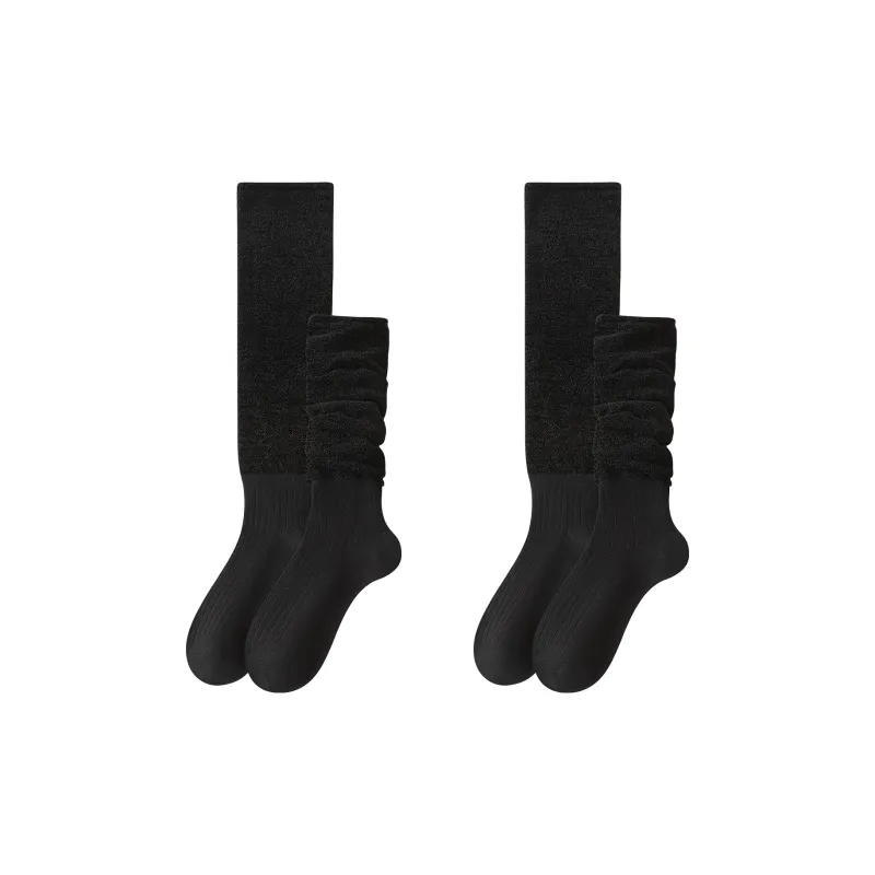 XXLLG Knee High Socks Women's 2 Pack-10