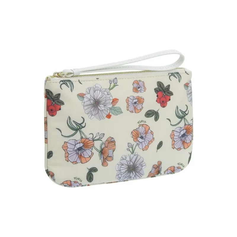Furla Nylon Clutch Large Size Unisex White-1
