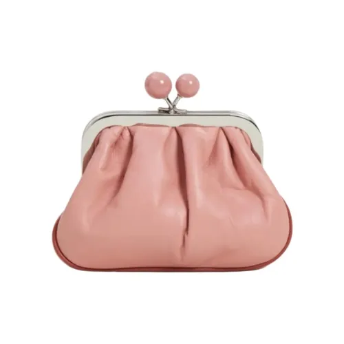 MaxMara Leather Shoulder Bag Crossbody Bag Women's Pink