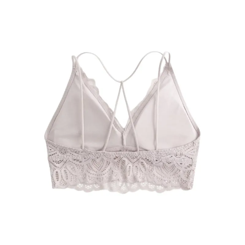 Hollister Bra Women's Gray Pink-1