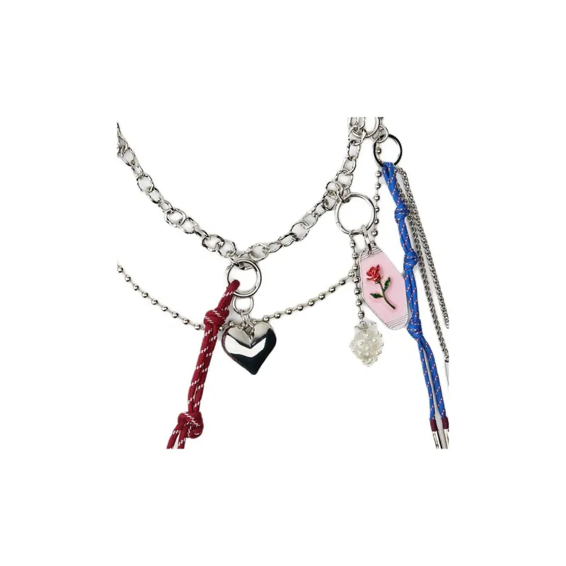 ZARA Polyester Necklaces Women's Silver-0