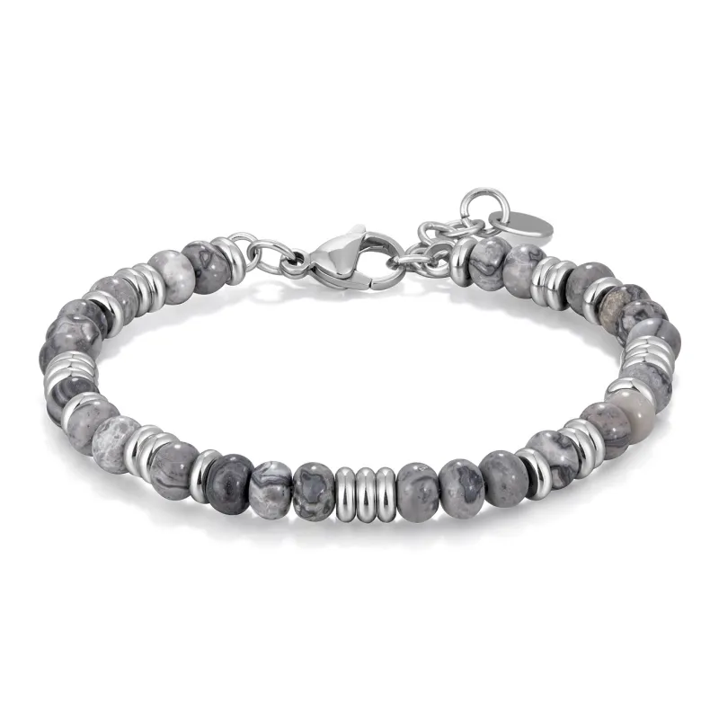 V.WI Map Stone Bracelets Unisex-0