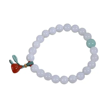 S&A Hetian Jade Bracelets White Jade Women's