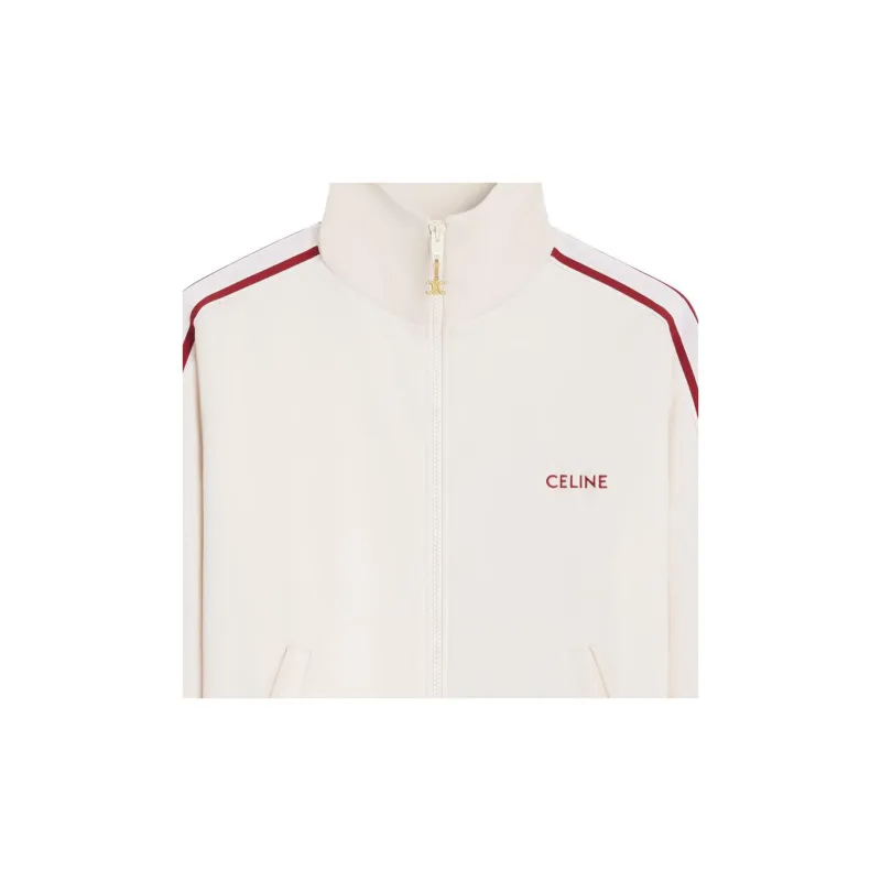 CELINE Tracksuit Jacket In Double Face Jersey-4