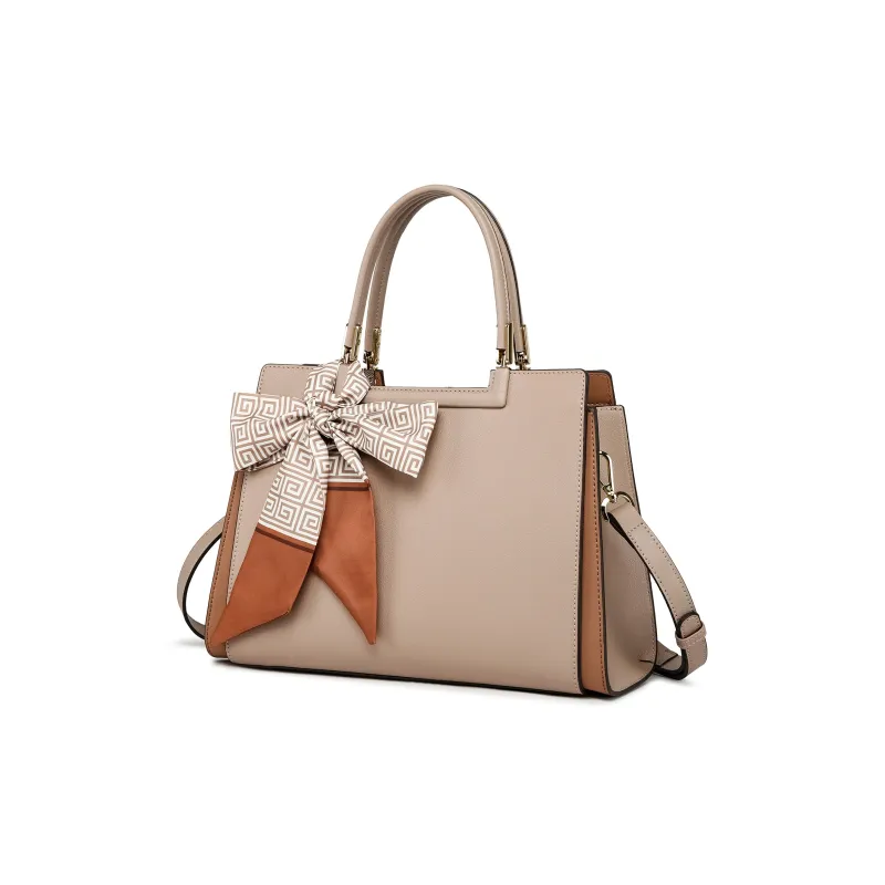 FAIRWHALE Cow Leather Tote One Shoulder Handbag Women's Multicolor-1