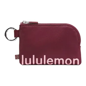 Lululemon Recycled Polyester Card Holder Women's Deep Luxury Style & Pink Trend