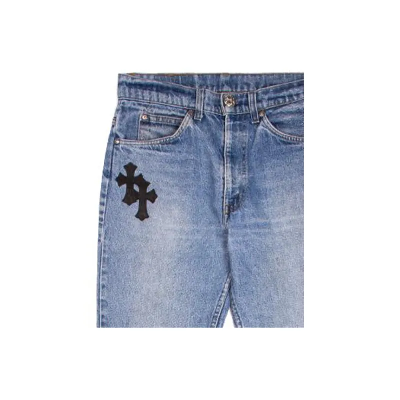 Chrome Hearts Jeans Men's Denim Blue-2