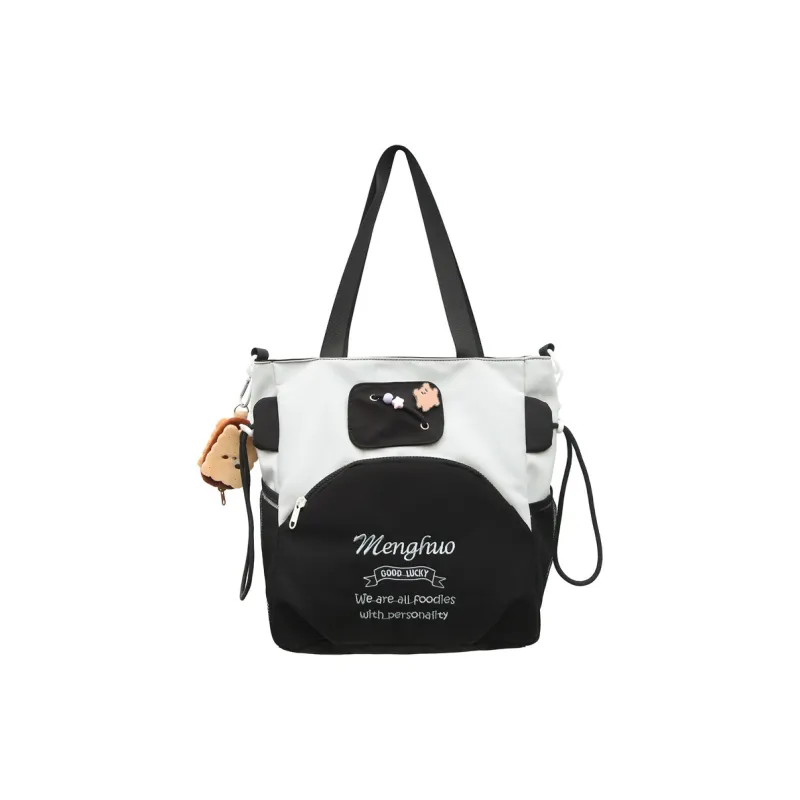 DALO Oxford Shoulder Bag Crossbody Bag Women's White/Black/Yellow/Green/Brown-2