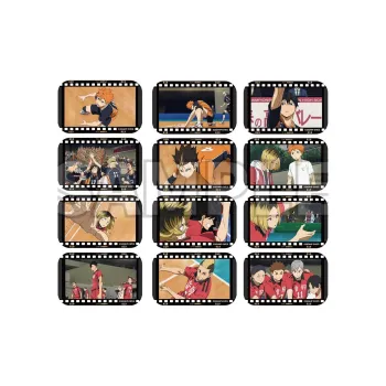 GuGuGuGu Haikyuu!! Characters Battle At The Dump A Square Tinplate Depicting The Scene. Badges