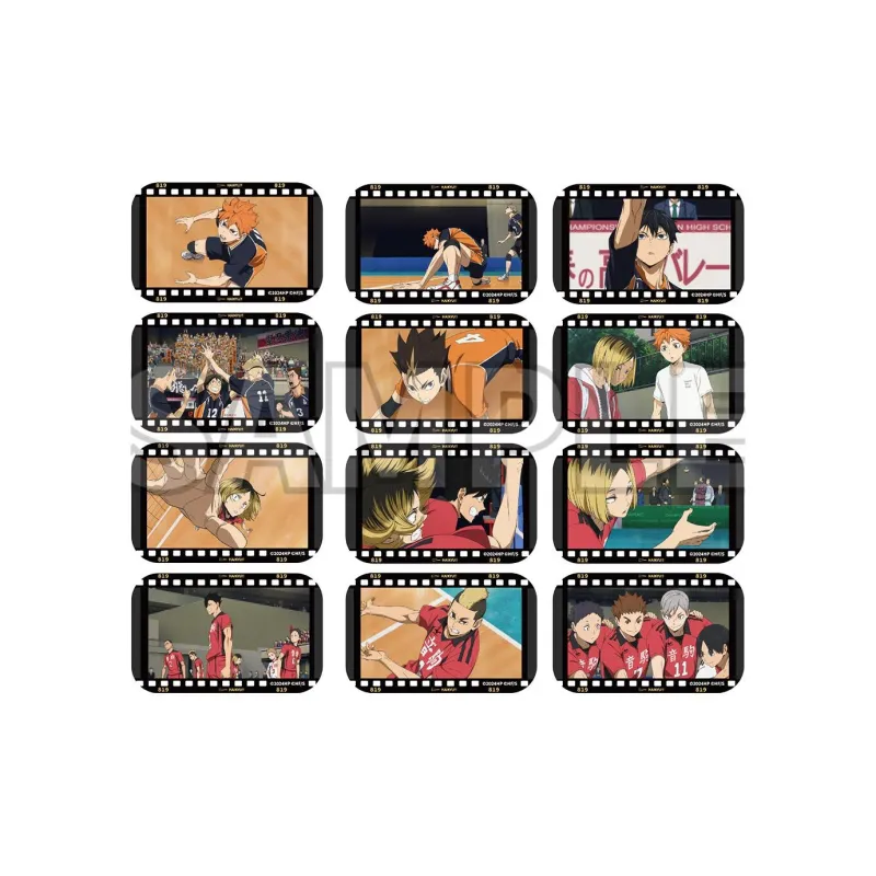 GuGuGuGu Haikyuu!! Characters Battle At The Dump A Square Tinplate Depicting The Scene. Badges-0