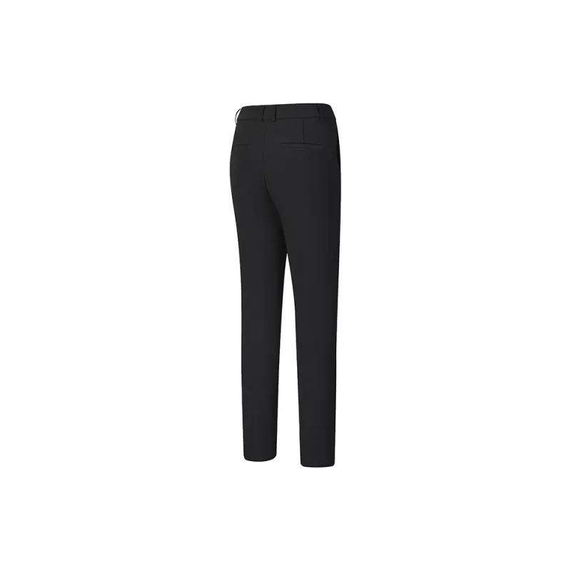 FILA Golf Series Knitted Sports Pants Women's Pitch Black-2