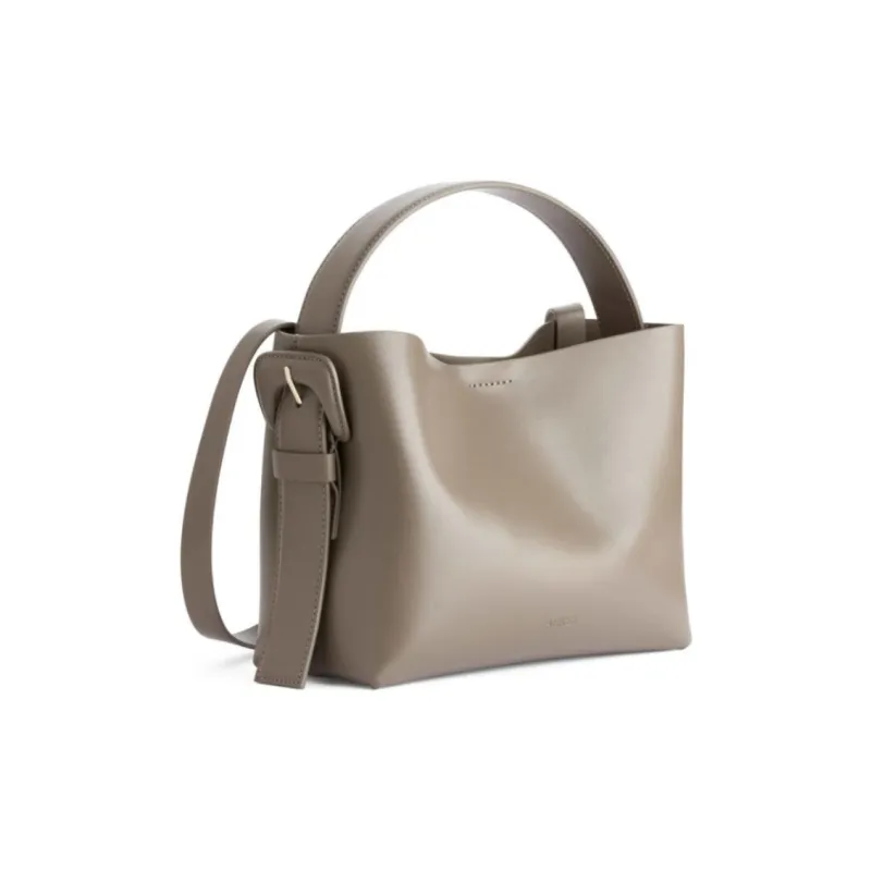 ARKET Cow Leather Shoulder Bag Crossbody Bag Handbag Medium Size Women's Beige-1