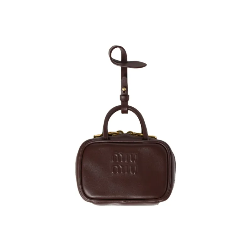 MIU MIU Leather Pendants Unisex Briarwood-0