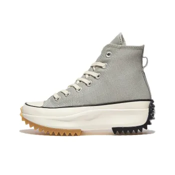 Converse Run Star Hike Abrasion Resistant High Top Canvas Shoes Unisex Gray