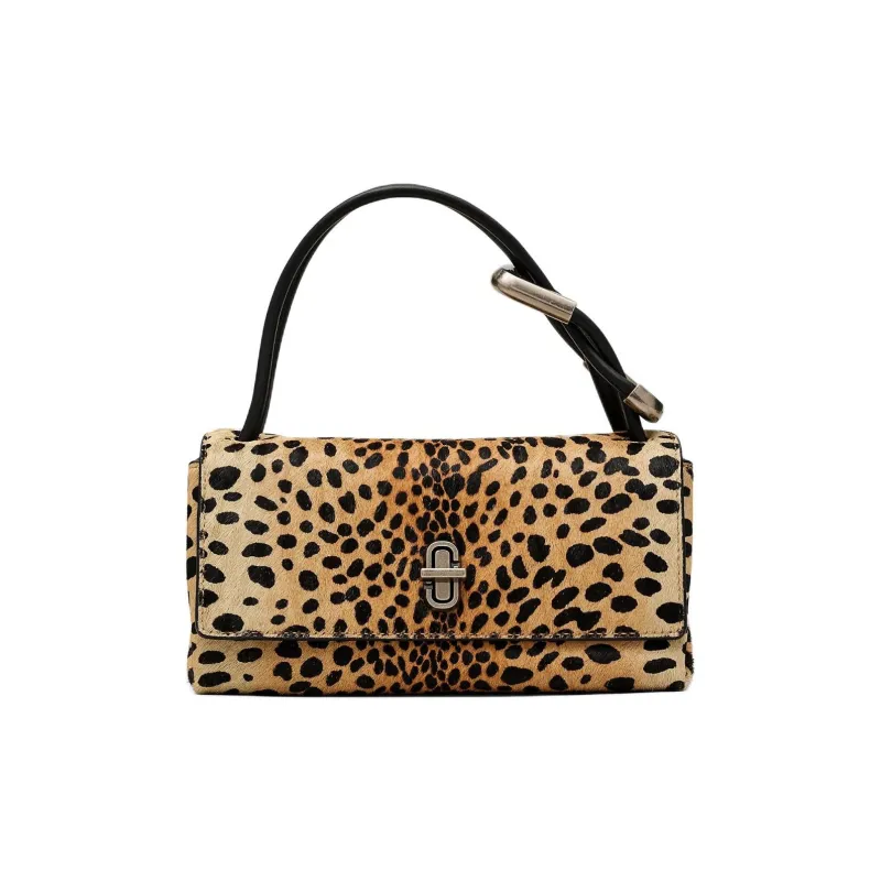 MARC JACOBS Calfskin Handbag Mini Women's Leopard Print-0