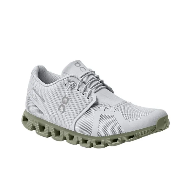 On Running Cloud 5 Glacier Grey Reseda Green-2